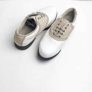 FOOT JOY Green Joys Faux Leather Oxford Lace Up Golf Shoes #48746, Size 8.5